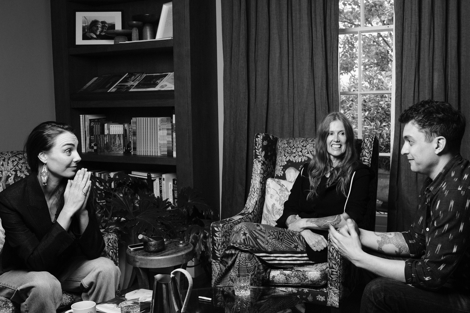Eleanor Gammell, Catriona Wallace and Alexander Beiner in conversation