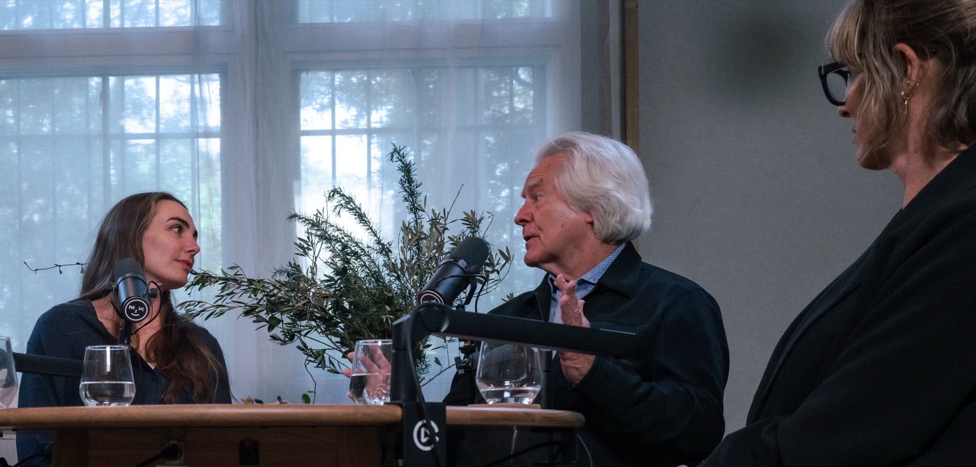 Luke Kemp, Sarah Wilson and AC Grayling in conversation